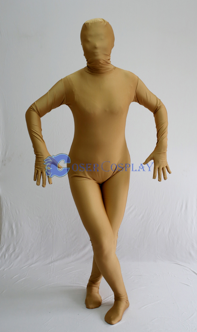 Unicolor Brown Zentai Halloween Costumes